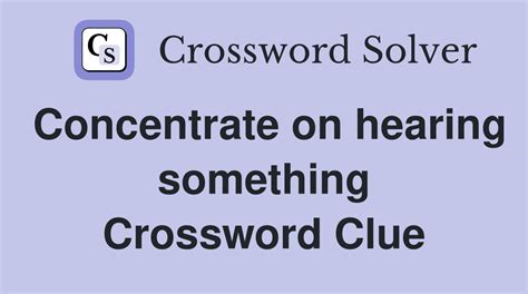 concentrate crossword clue